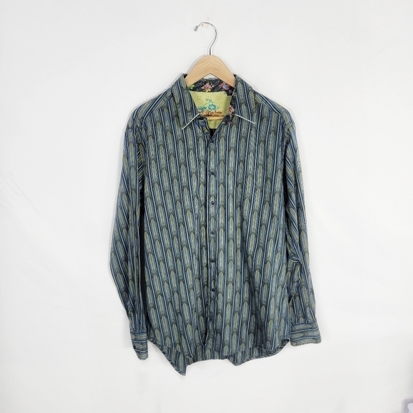Mens Large Robert Graham button down - Picture 1 of 5